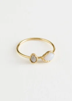 Bague à Deux Pierres
