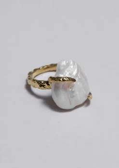 Bague à Perle D’eau Douce Style Baroque