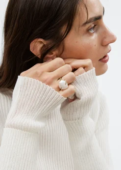 Bague à Perle D’eau Douce Style Baroque