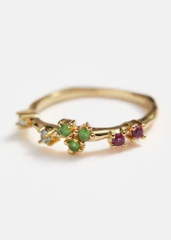 Bague Délicate Avec Strass