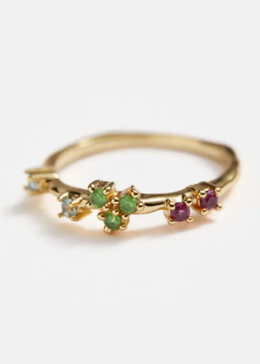 Bague Délicate Avec Strass