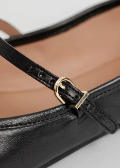 Ballerines Mary Jane En Cuir