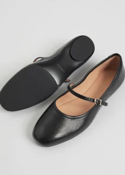 Ballerines Mary Jane En Cuir