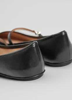 Ballerines Mary Jane En Cuir