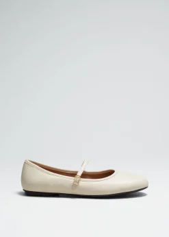 Ballerines Mary Jane En Cuir