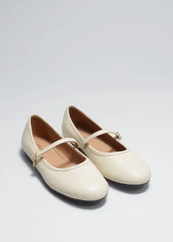 Ballerines Mary Jane En Cuir