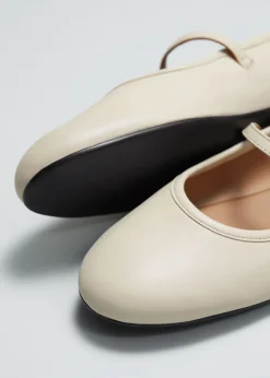 Ballerines Mary Jane En Cuir