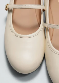Ballerines Mary Jane En Cuir