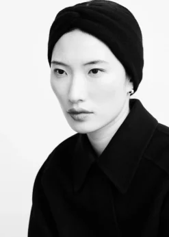 Bandeau Torsadé Devant En Cachemire