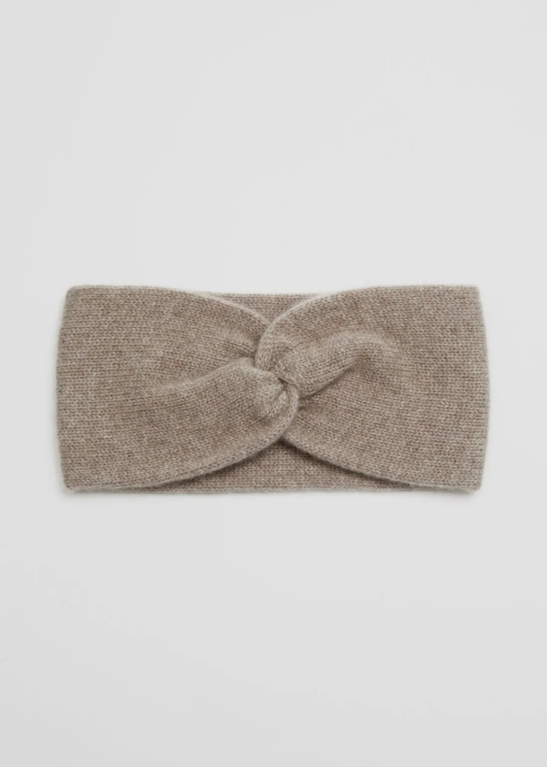 Bandeau Torsadé Devant En Cachemire