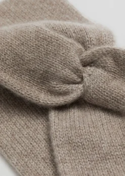 Bandeau Torsadé Devant En Cachemire