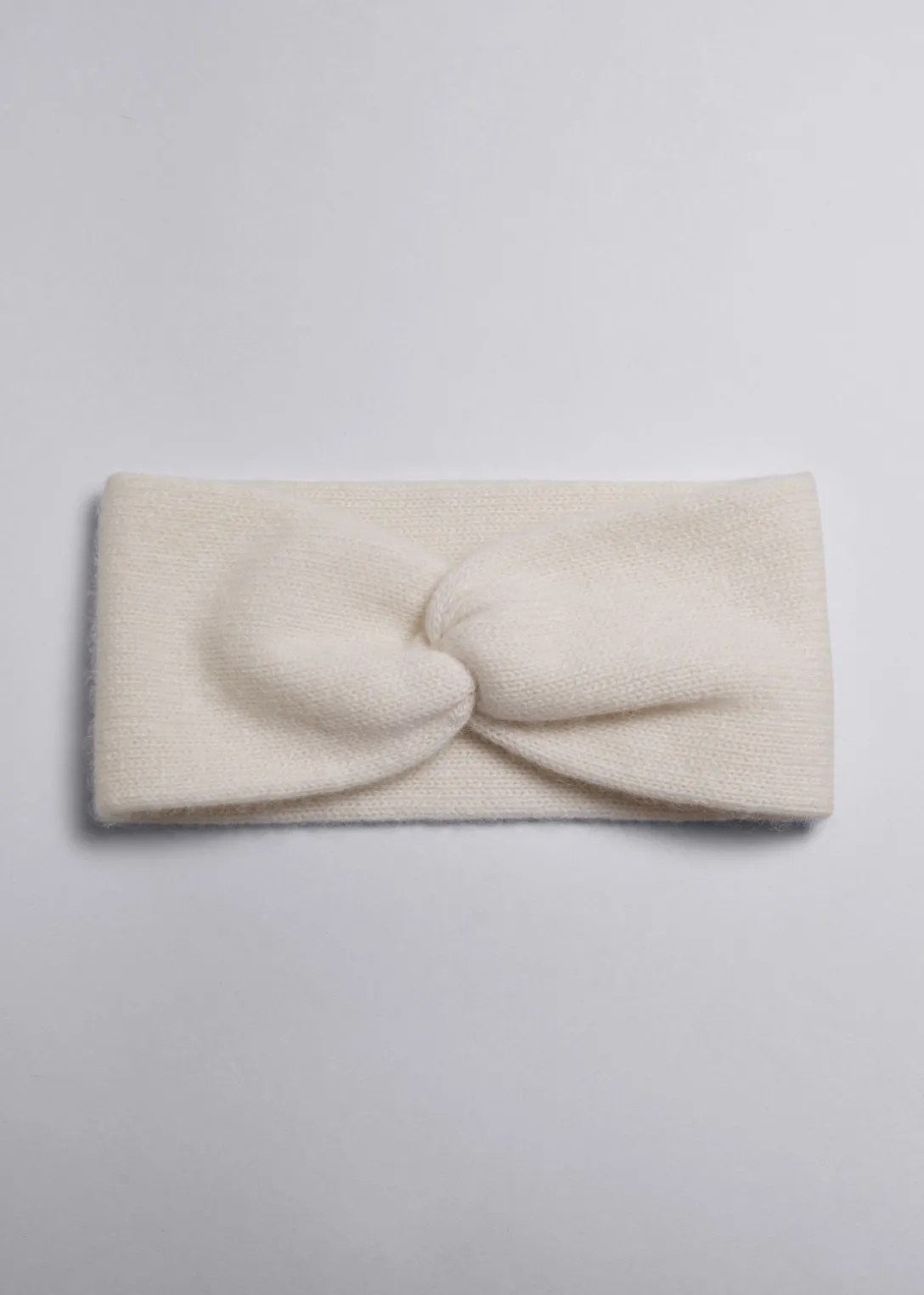 Bandeau Torsadé Devant En Cachemire