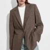 Blazer En Laine Mélangée