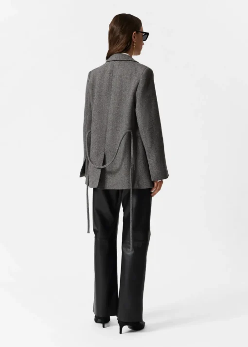 Blazer En Laine Mélangée