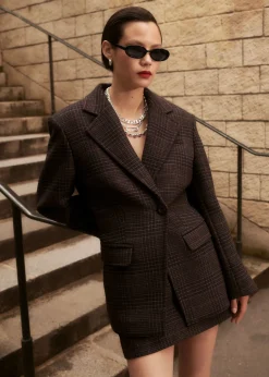 Blazer Structuré En Tweed