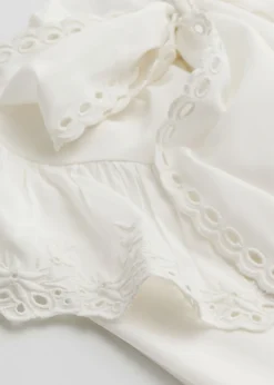 Blouse à Volants Festonnés