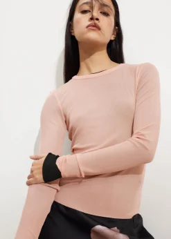 Blouse Ajustée En Soie Couleur Mûre