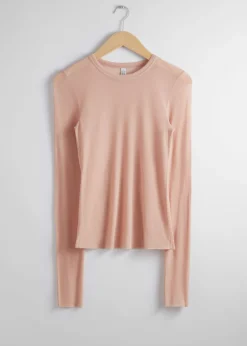 Blouse Ajustée En Soie Couleur Mûre