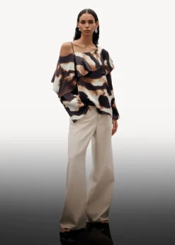 Blouse Asymétrique En Satin
