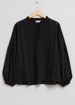 Blouse Décontractée Avec Broderies