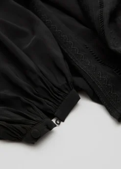 Blouse Décontractée Avec Broderies