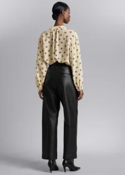 Blouse Décontractée En Soie