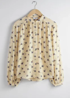 Blouse Décontractée En Soie