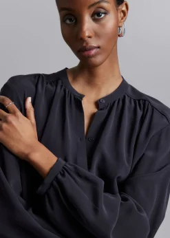 Blouse Décontractée En Soie