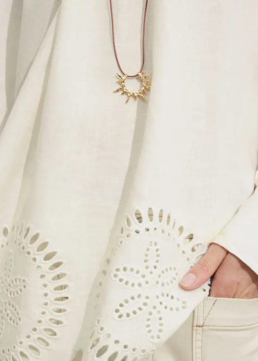 Blouse En Lin à Dos Ouvert