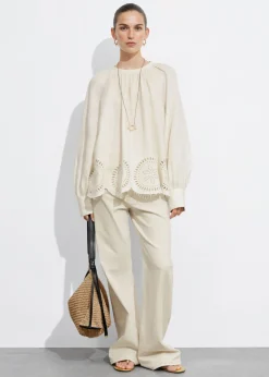 Blouse En Lin à Dos Ouvert