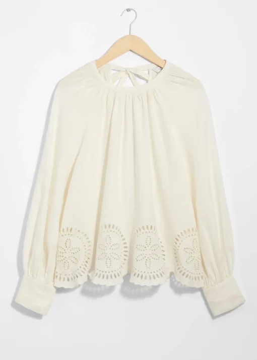Blouse En Lin à Dos Ouvert