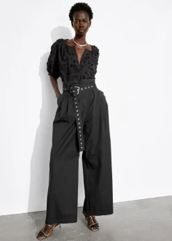 Blouse Oversize à Manches Ballon