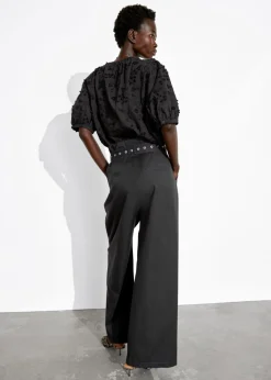 Blouse Oversize à Manches Ballon