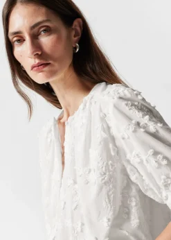 Blouse Oversize à Manches Ballon