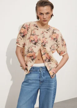 Blouse Oversize à Manches Ballon