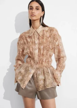 Blouse Transparente à Basque