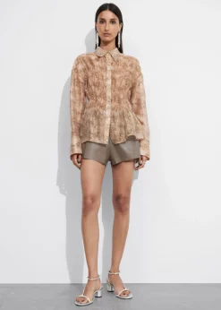 Blouse Transparente à Basque