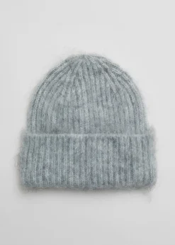 Bonnet En Mohair Mélangé Brossé