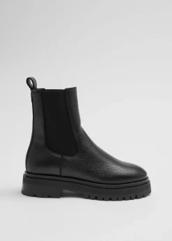 Bottes Chelsea En Cuir épais Doublé