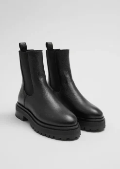 Bottes Chelsea En Cuir épais Doublé