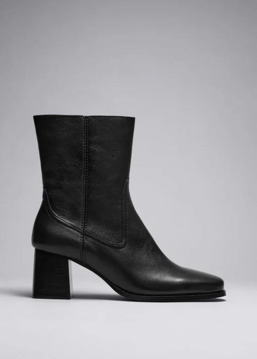 Bottines Classiques En Cuir