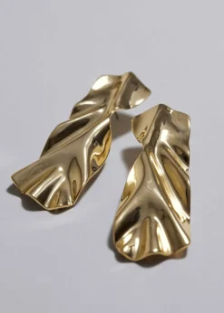 Boucles D’oreilles à L’effet Drapé Sculptural