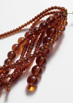 Boucles D’oreilles à Perles En Verre En Cascade