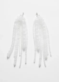 Boucles D’oreilles à Perles En Verre En Cascade