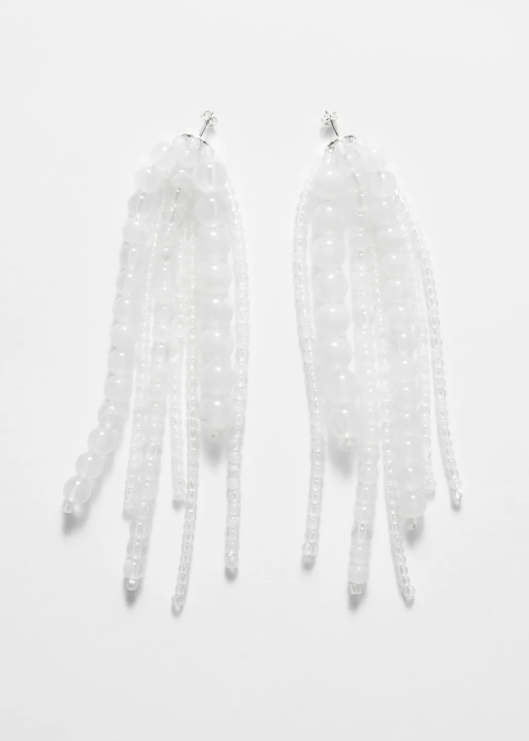 Boucles D’oreilles à Perles En Verre En Cascade