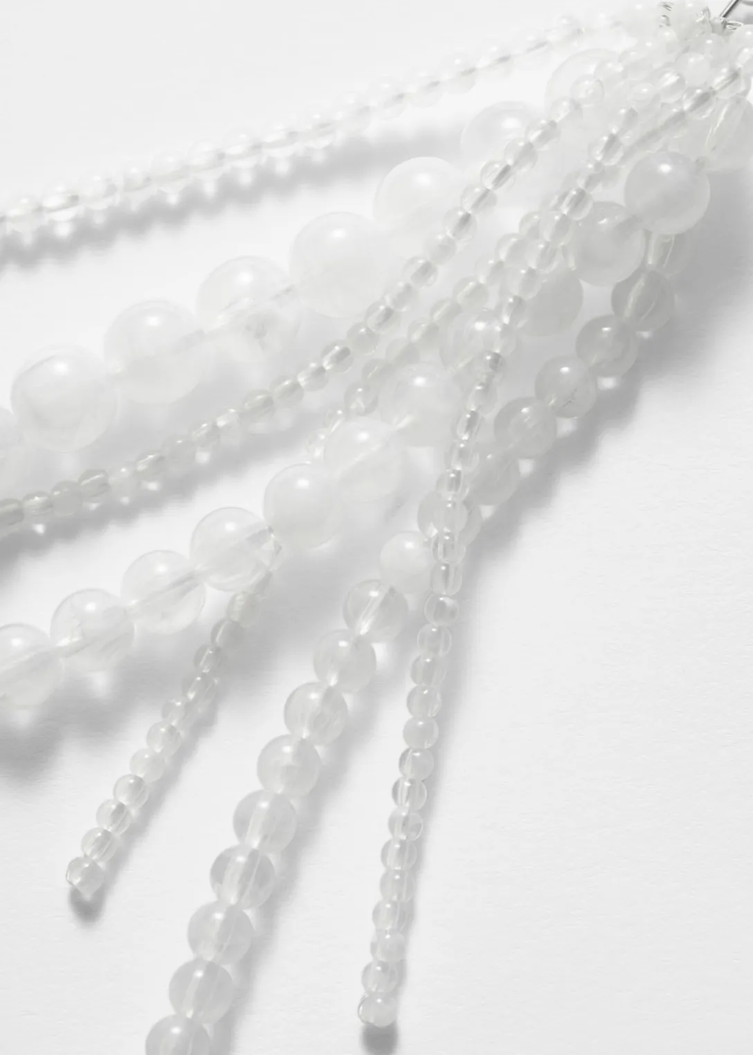 Boucles D’oreilles à Perles En Verre En Cascade