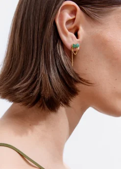 Boucles D’oreilles En Pierres Semi-précieuses