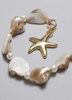 Bracelet à Coquillages Et Pendentif étoile De Mer