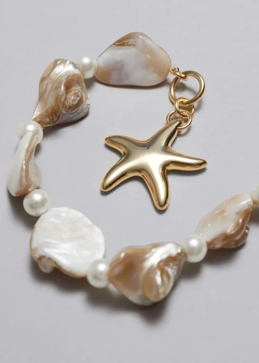 Bracelet à Coquillages Et Pendentif étoile De Mer