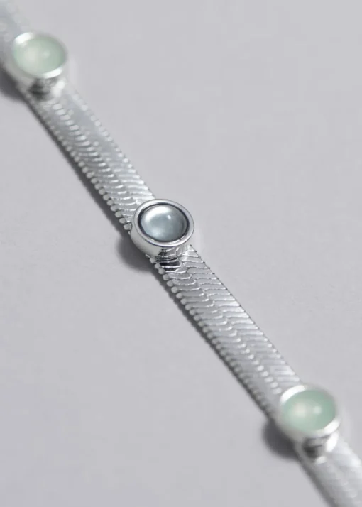 Bracelet En Chaîne Orné De Strass